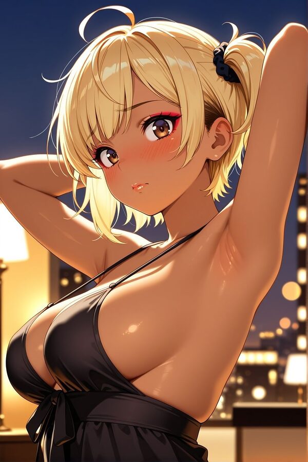 金髪黒ギャル とあちゃん ベビードールコスプレ集 画像2