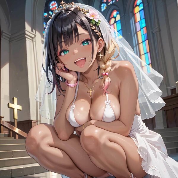 ギャル花嫁、誓いのキスより濃厚なの希望っす★〜ダメだから燃えるんだよ！！〜2【厳選CG200枚収録】 画像7