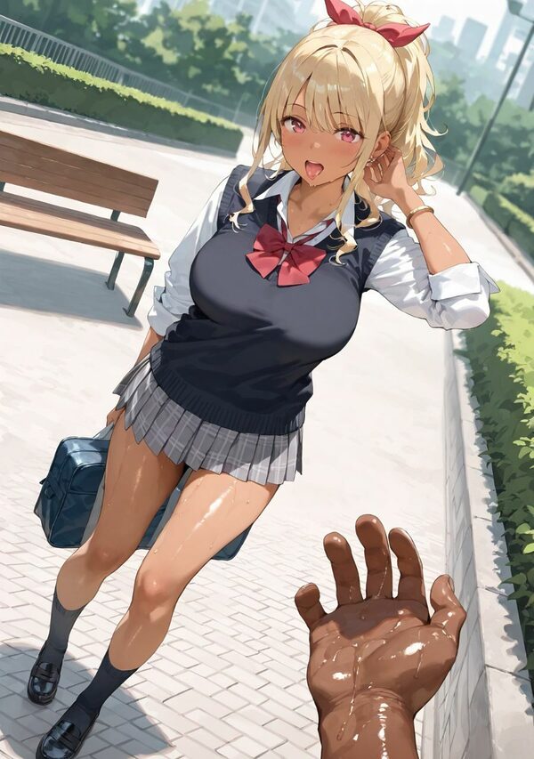 有り余る性欲を持て余した黒ギャルと授業をサポって精子が枯れる程貪りあった。2 画像1