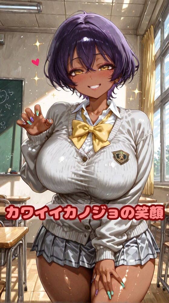 ムッチムチ黒ギャルカノジョ みんなの前でも二人きりの時もラブラブ 画像3