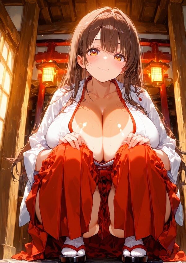 日焼け爆乳巫女〜連続中出し奉仕〜 画像2