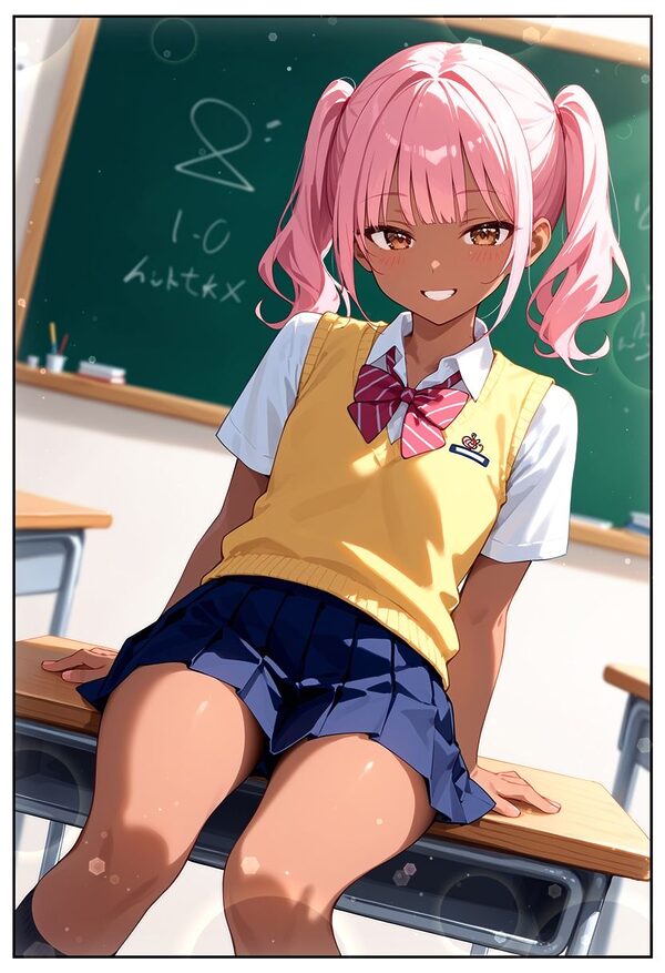 男の娘♂コレクション-黒ギャル男の娘★まことくん- 画像1