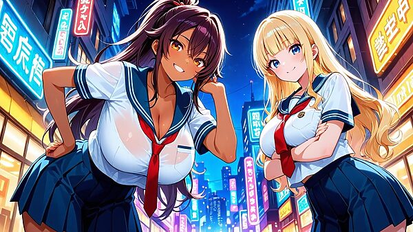 隣に引っ越した爆乳ギャル姉妹が童貞誘惑種付け【4K】 画像2