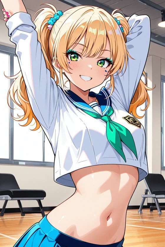 【AI CG集】金髪ギャルの誘惑 画像2