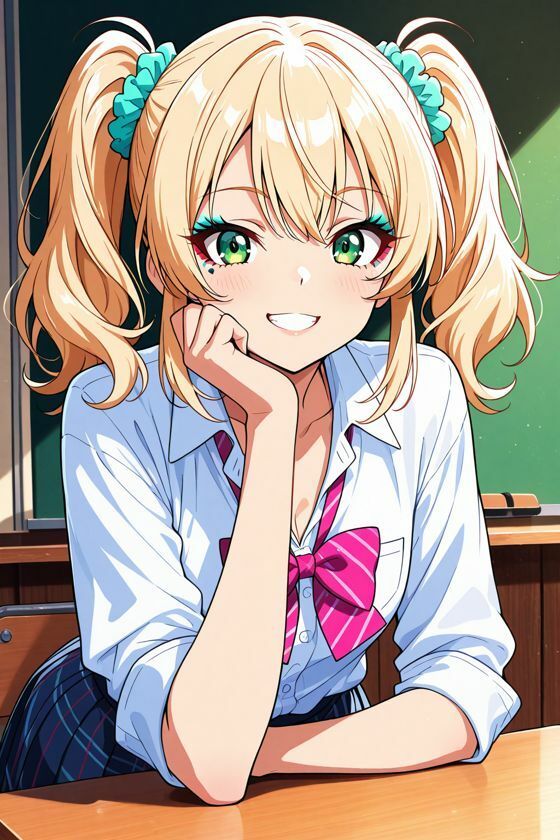 【AI CG集】金髪ギャルの誘惑 画像3