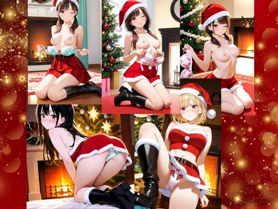 ミニスカサンタのパンチラプレゼント 画像5