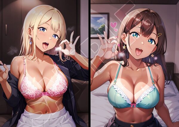 黒ギャル誘惑指わっか:エアフェラ中毒の褐色挑発レディ 画像2